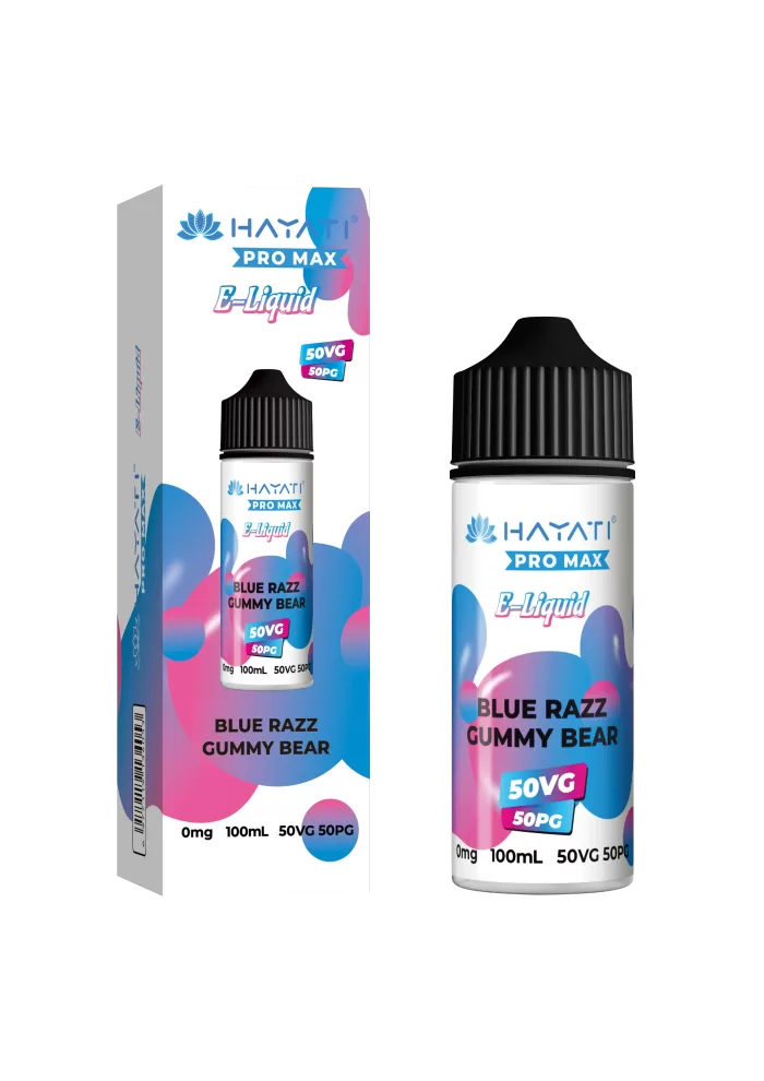 Hayati 100ml 50/50 Blue Razz Gummy Bear