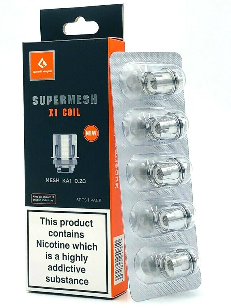 Geekvape Super Mesh X1 0.2ohm Vape Coils - 5 Pack