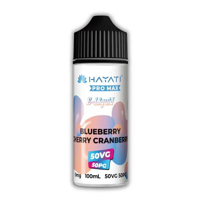 Hayati Pro Max 100ml 50/50 Shortfill E‑Liquid - Blueberry Cherry Cranberry