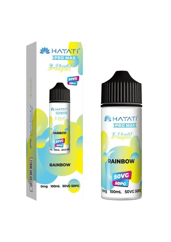 Hayati Pro Max 100ml 50/50 Shortfill E‑Liquid - Rainbow